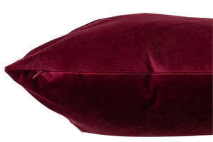 Kussen Velours rood/bordeaux