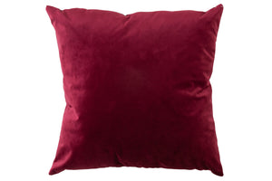 Kussen Velours rood/bordeaux