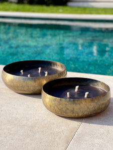 Outdoor candle bowls large